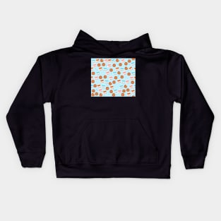 Cookies and Milk on Blue Kids Hoodie